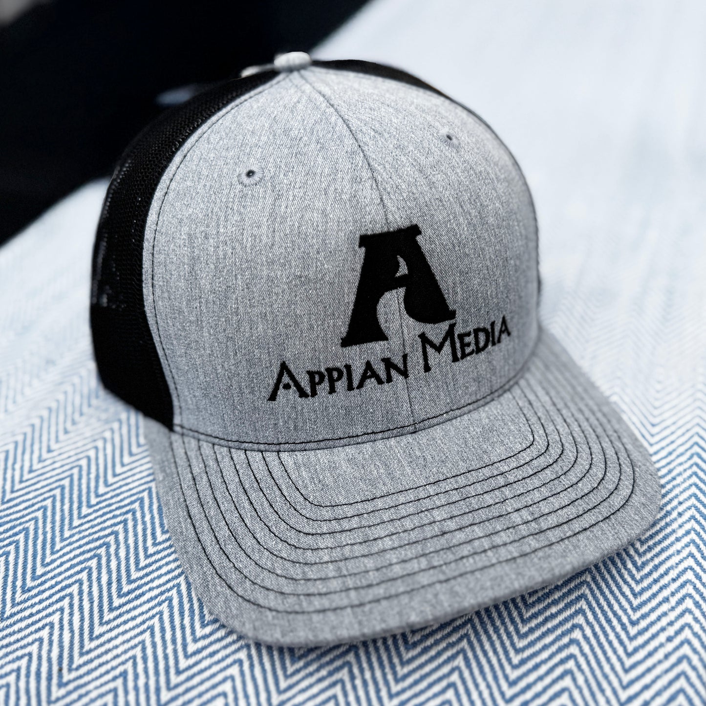 Black and Gray Trucker Hat